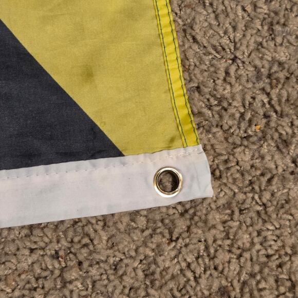 Jamaica National Flag 5x3 FT Black Green Gold Banner with Grommets - Picture 9 of 10
